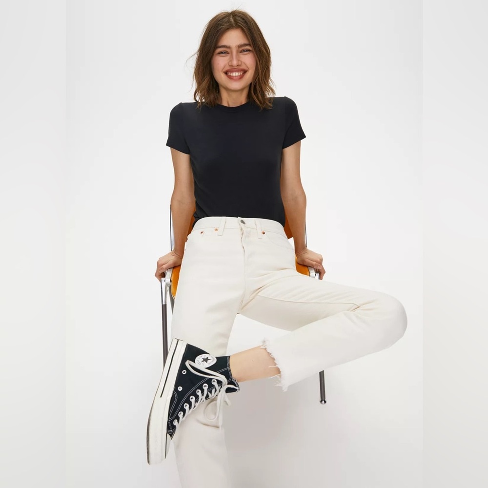 Levi's Women's Straight Leg Wedgie Jeans in Cream